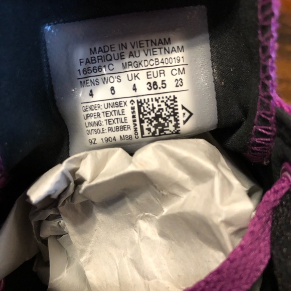 Womens Converse X OPI CTAS Ox Canvas 165661C Size 6 NWOB - Picture 9 of 9